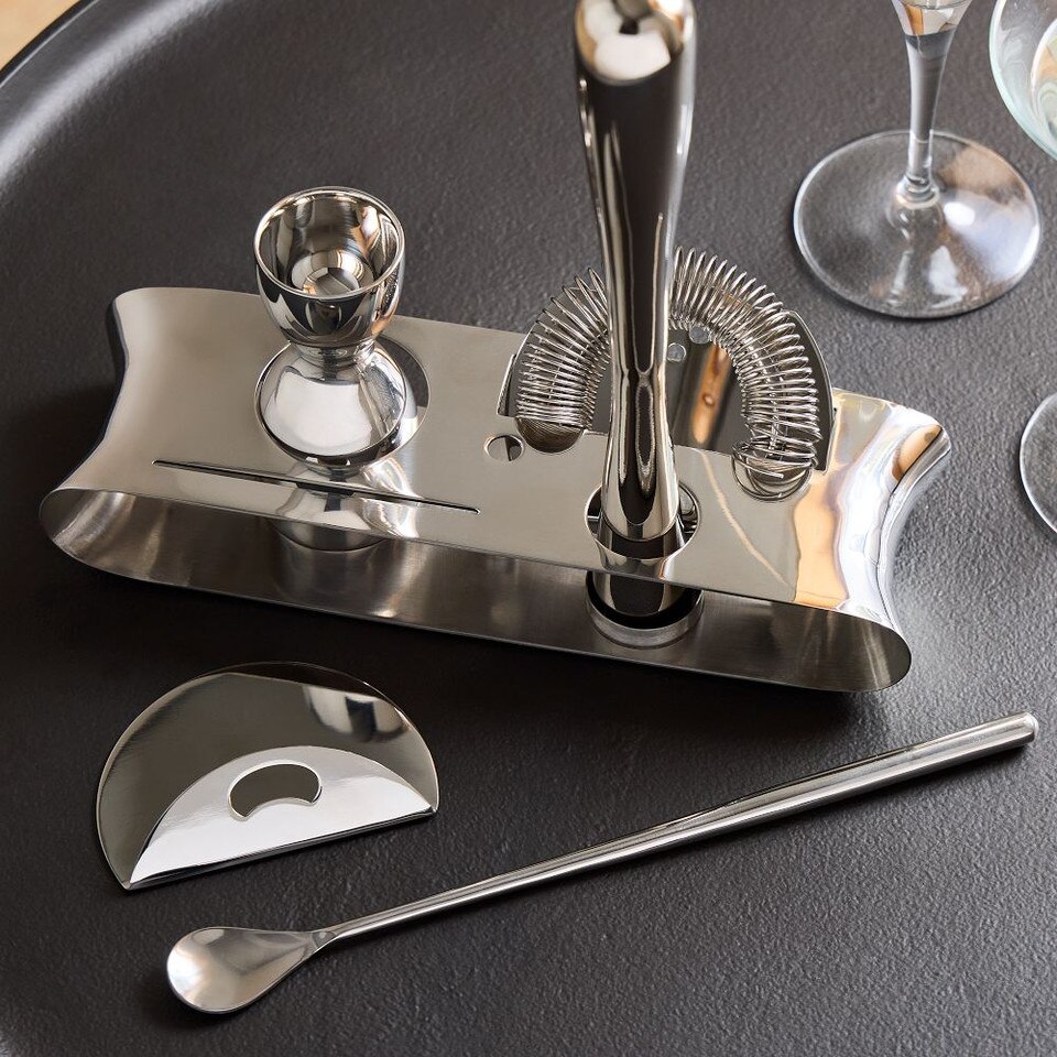 Organic Stainless Steel Barware Collection West Elm Australia